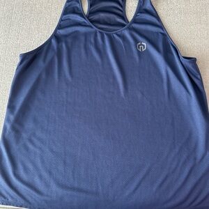 Neleus Men’s  Navy Blue Gym Tank Top